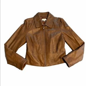 Alice Temperley Brown Leather Jacket